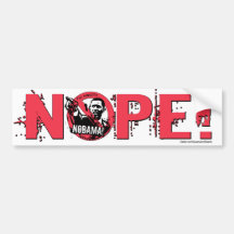 Nope Anti Obama utrustar '08 Bildekaler