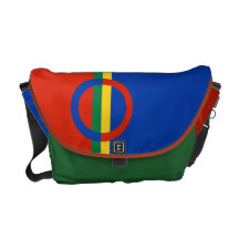 Nordbon cirklar på färgrandmessenger bag
