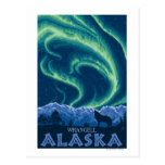 Nordligt ljus - Wrangell, Alaska Vykort