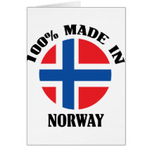 Norge 100% hälsnings kort