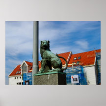 Norge Bergen som bevakar stranden Posters