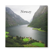 Norge Fjord Magnet För Kylskåp