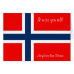 Norge hälsningskort