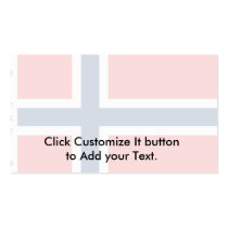 Norge med proportionerar, Norge sjunker Visitkort Mallar