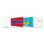 Norge och Møre og Romsdal som vinkar flaggor