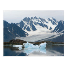 Norge, Recedingglaciär och isberg Vykort