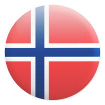Norge sjunker runda klistermärken