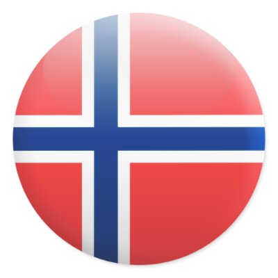 Norge sjunker runda klistermärken från WorldButtons