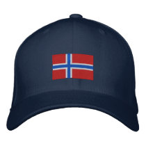 Norge sjunker den broderade flexfitullhatten