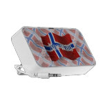 Norge som vinkar flagga laptop högtalare