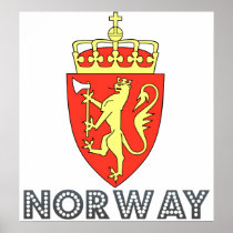 Norge vapensköld posters