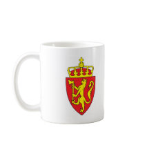 Norge vapensköld kaffe kopp