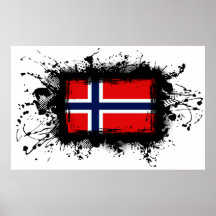 Norgeflagga Posters