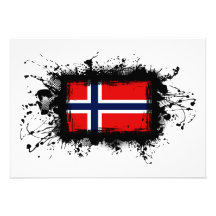 Norgeflagga Anpassade Inbjudningskort