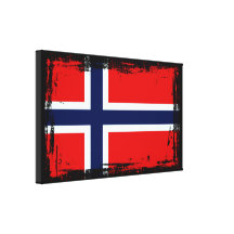 Norgeflagga Canvastryck
