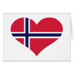 Norgeflagga Hälsningskort