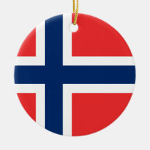 Norgeflagga Julgransdekoration