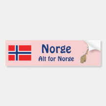 Norgeflagga + Kartabildekal