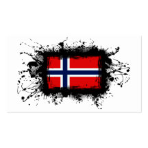 Norgeflagga Visitkort