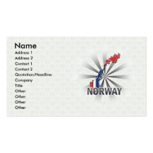Norgeflaggakarta 2,0 visitkort mallar