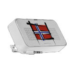 Norgen borstar flagga rese högtalare