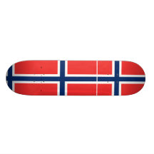 Norgen med proportionerar, norgeflagga skate board deck