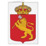 Norgevapensköld 1844 hälsningskort
