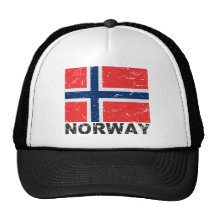 Norgevintageflagga Mesh Kepsar