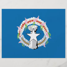 Norr Mariana Island flagga Personliga Flygblad