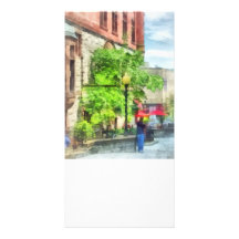 Norr pärlemorfärg gata, Albany, NY Foto Kort