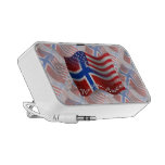 Norrman-Amerikan som vinkar flagga Laptop Högtalare