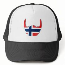 Norrmannen sjunker av den Norge viking hjälmen Mesh Kepsar