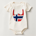 Norrmannen sjunker av den Norge viking hjälmen