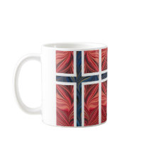 Norrmannen sjunker Norge som den nordiska skandina Kaffe Mugg