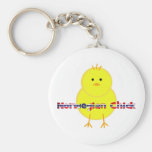Norsk chick Keychain Nyckelringar