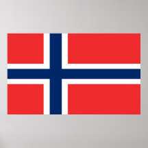 Norsk flagga affisch