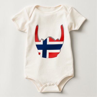 Norsk flagga av den Norge viking hjälmen från Funkart