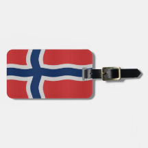 Norsk flagga luggage tag