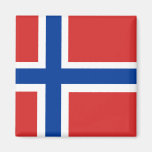 Norsk flagga magnet för kylskåp