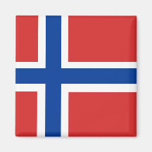 Norsk flagga magnet för kylskåp
