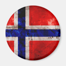 Norsk flagga magneter för kylskåp