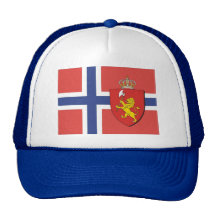 Norsk flaggahatt/norgevapensköldlock keps