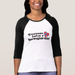 Norsk flicka t shirts