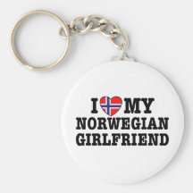 Norsk flickvän nyckelringar