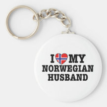 Norsk make nyckelring