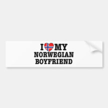 Norsk pojkvän bildekaler