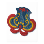 Norsk Rosemaling tulpan Vykort