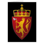 Norsk vapensköld kort