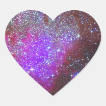 North America Nebula. The Milky way. Pegatinas Corazon Personalizadas