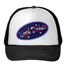 North Dakota broderade USA verkställer hatten Baseball Hat